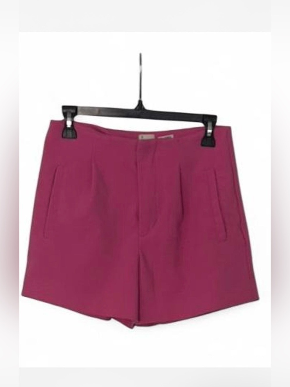 A New Day Women's Pink Stretch Chino Twill Shorts 6 Regular Fit Slash Pockets